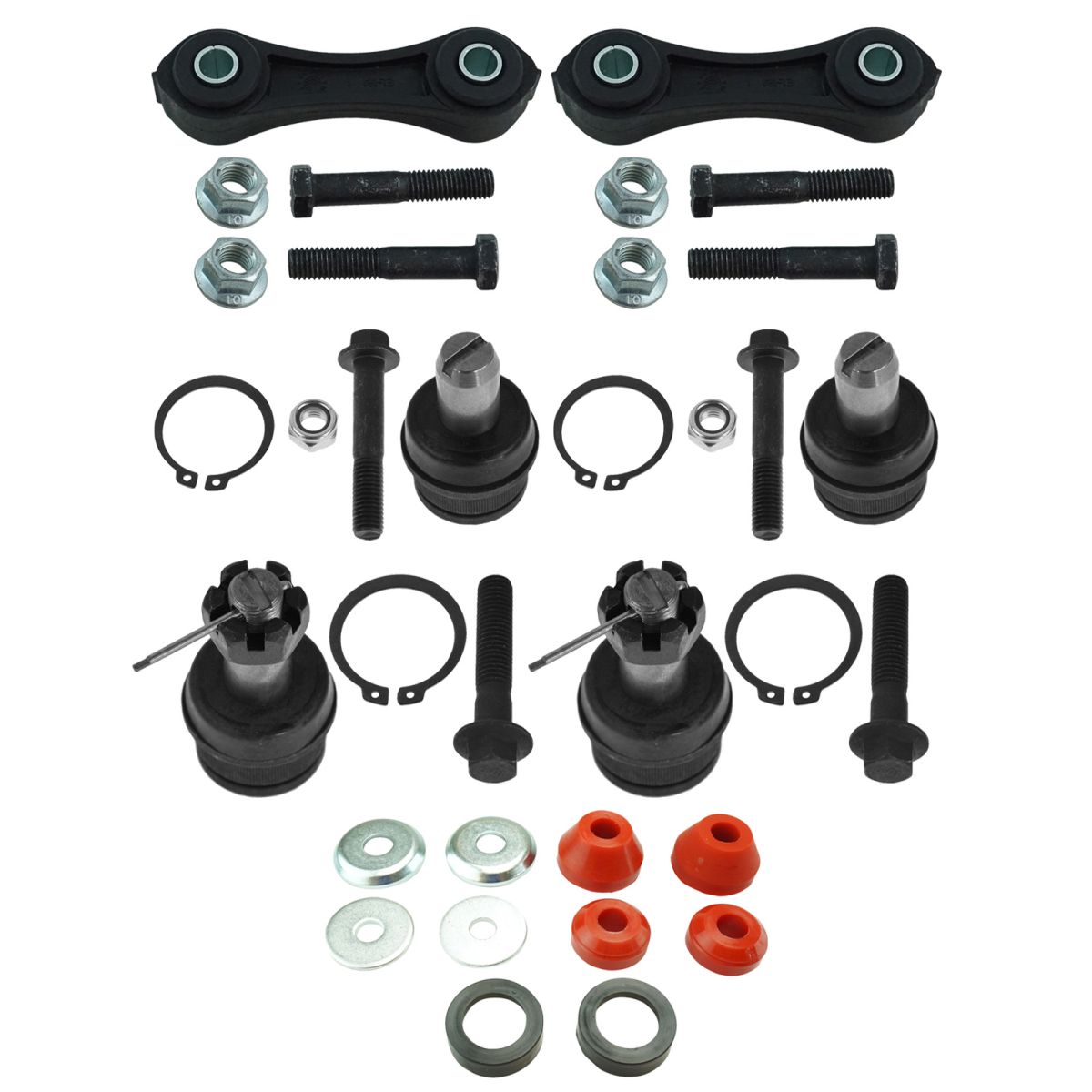 Ball Joint Sway Bar Link Radius Arm Bushing Suspension Kit 7pc for Ranger