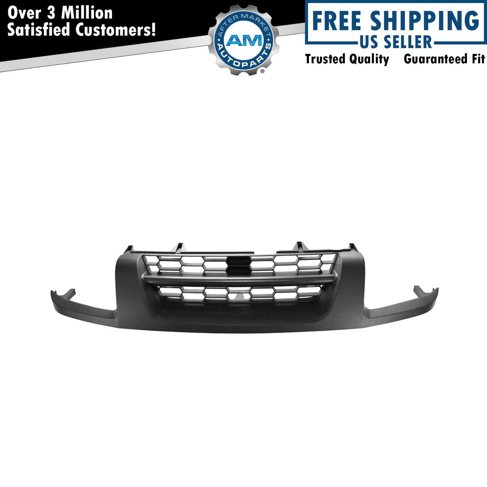 Front Grille Silver & Gray For 2002-2004 Nissan Xterra NI1200198 NI1200199