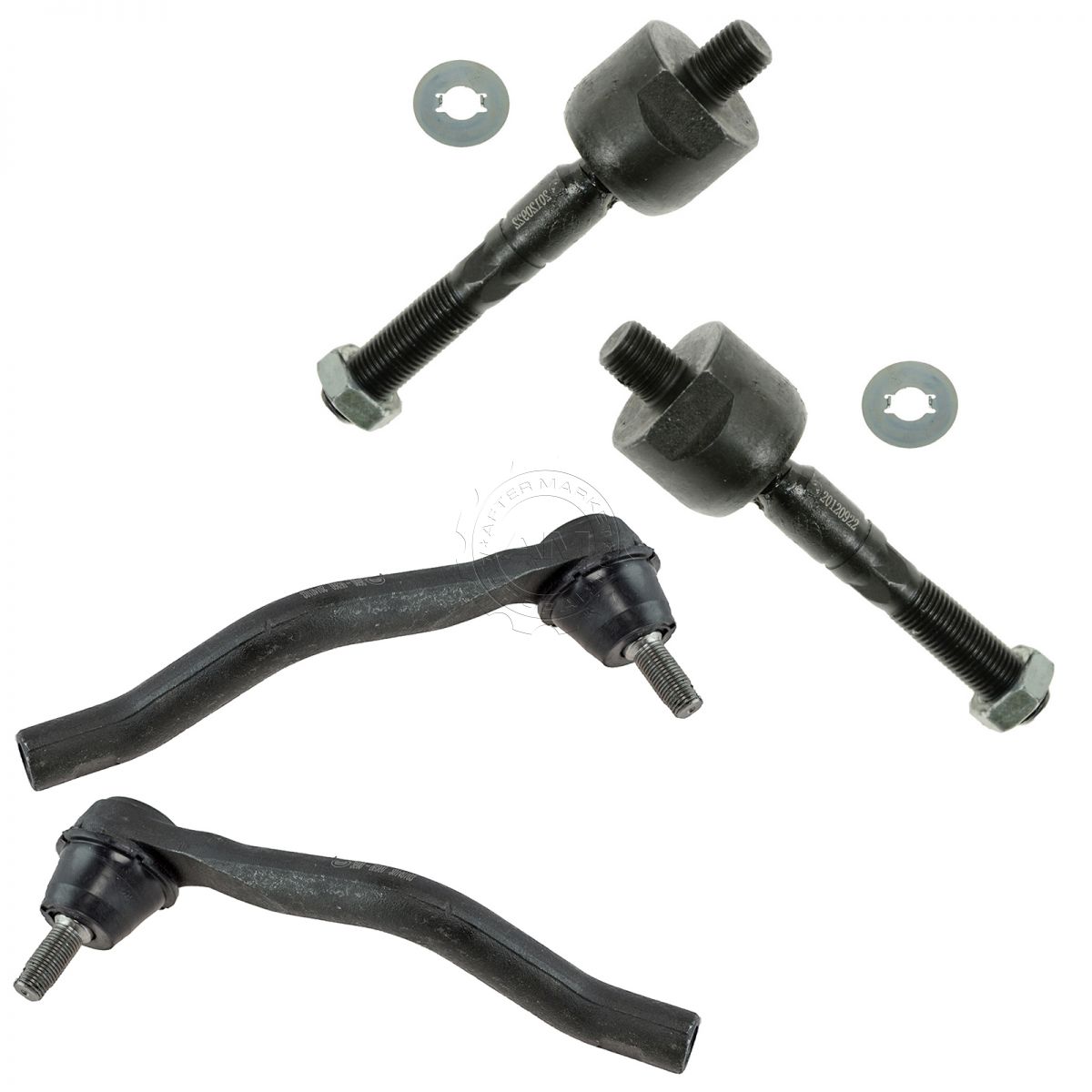 Inner & Outer Tie Rod End LH Driver & RH Passenger Set of 4 for 0512