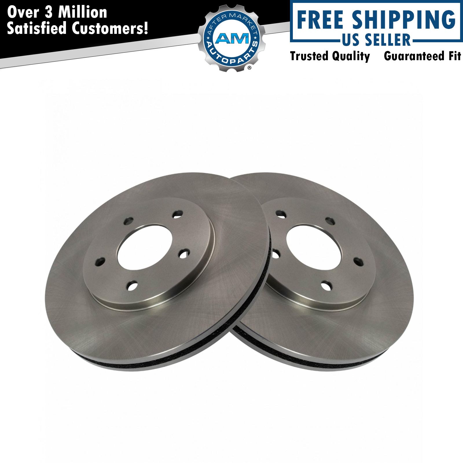 Front Brake Rotor Pair Set of 2 Kit for Lumina Grand Prix Regal Cutlass