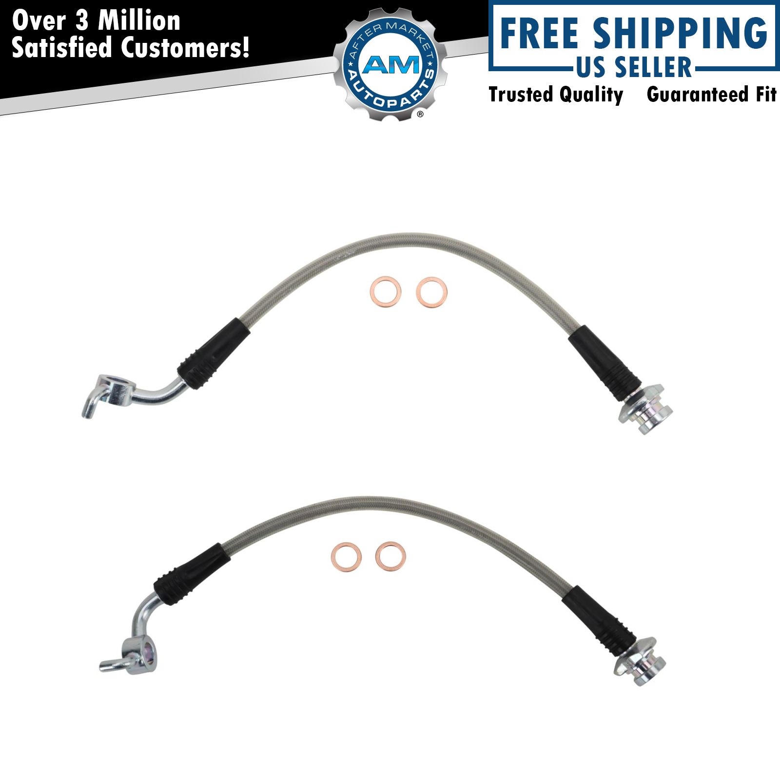 Stainless Steel Rear Brake Hose Fits 2002-2006 Nissan Altima 2004-2008 Maxima