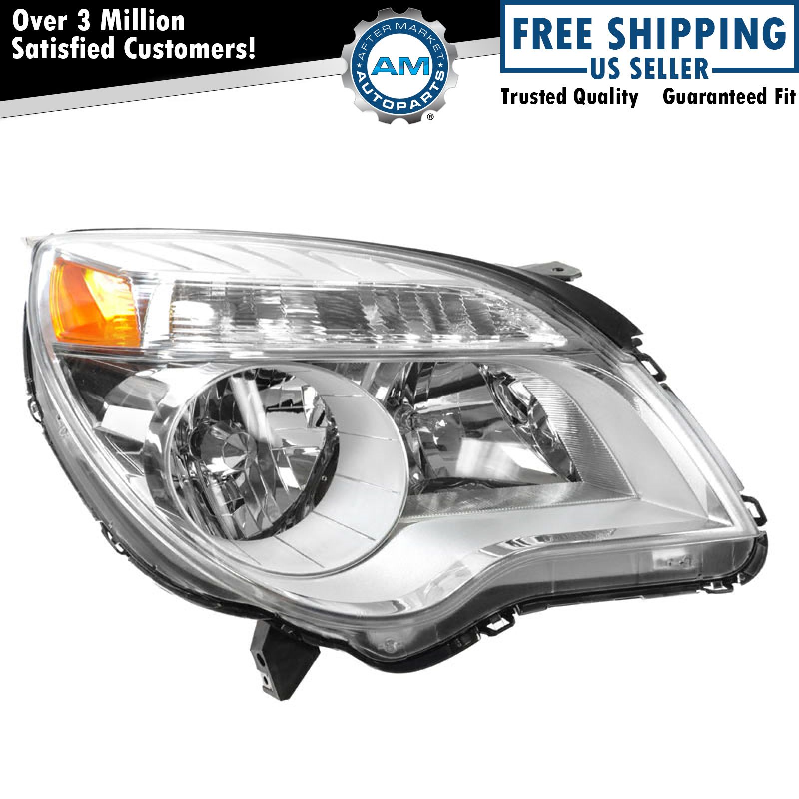 Right Headlight Assembly For 2010-2015 Chevrolet Equinox GM2503338