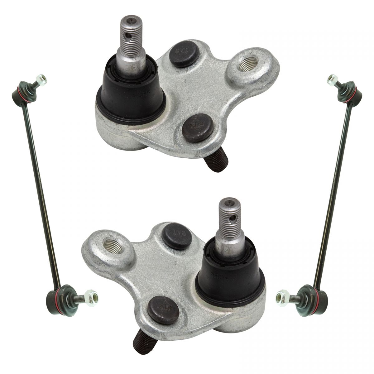 4 Piece Suspension Kit Lower Ball Joints w/ Sway Bar End Links New eBay
