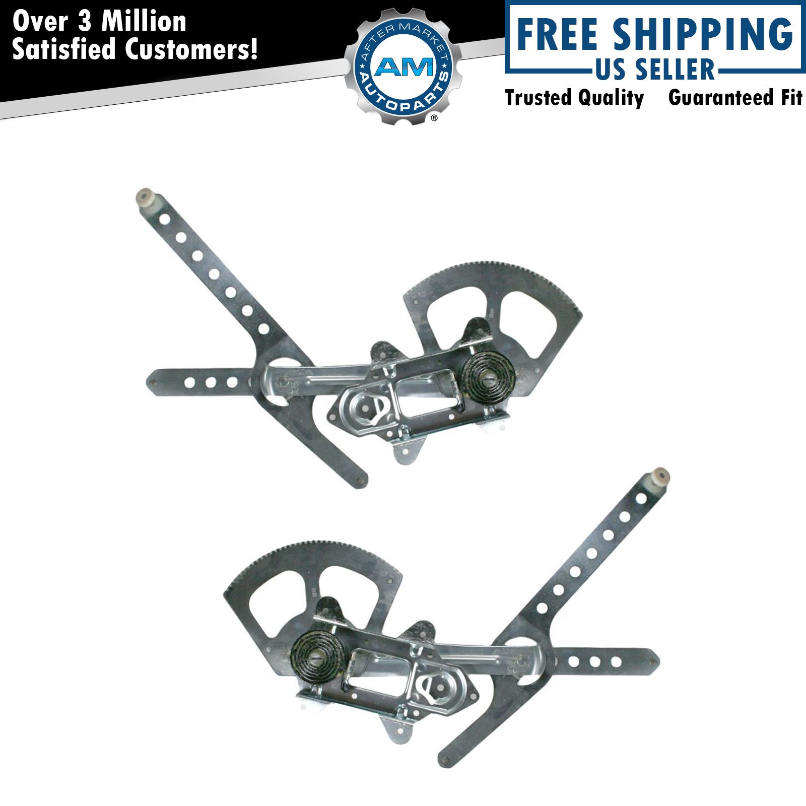 Front Power Window Regulators Left & Right Pair Set for Chevy GMC
