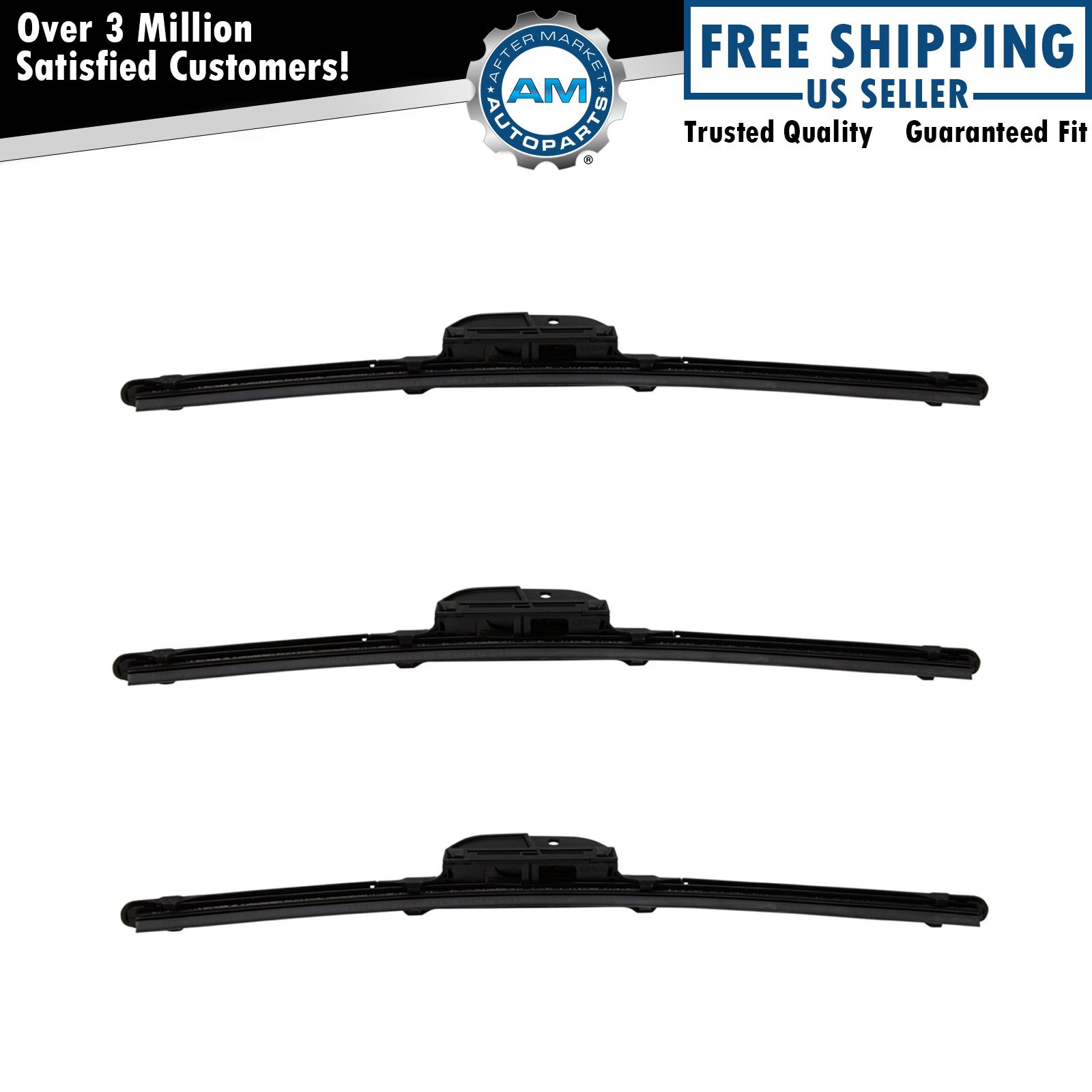 Trico Sentry Windshield Wiper Blade Front & Rear 3pc Set