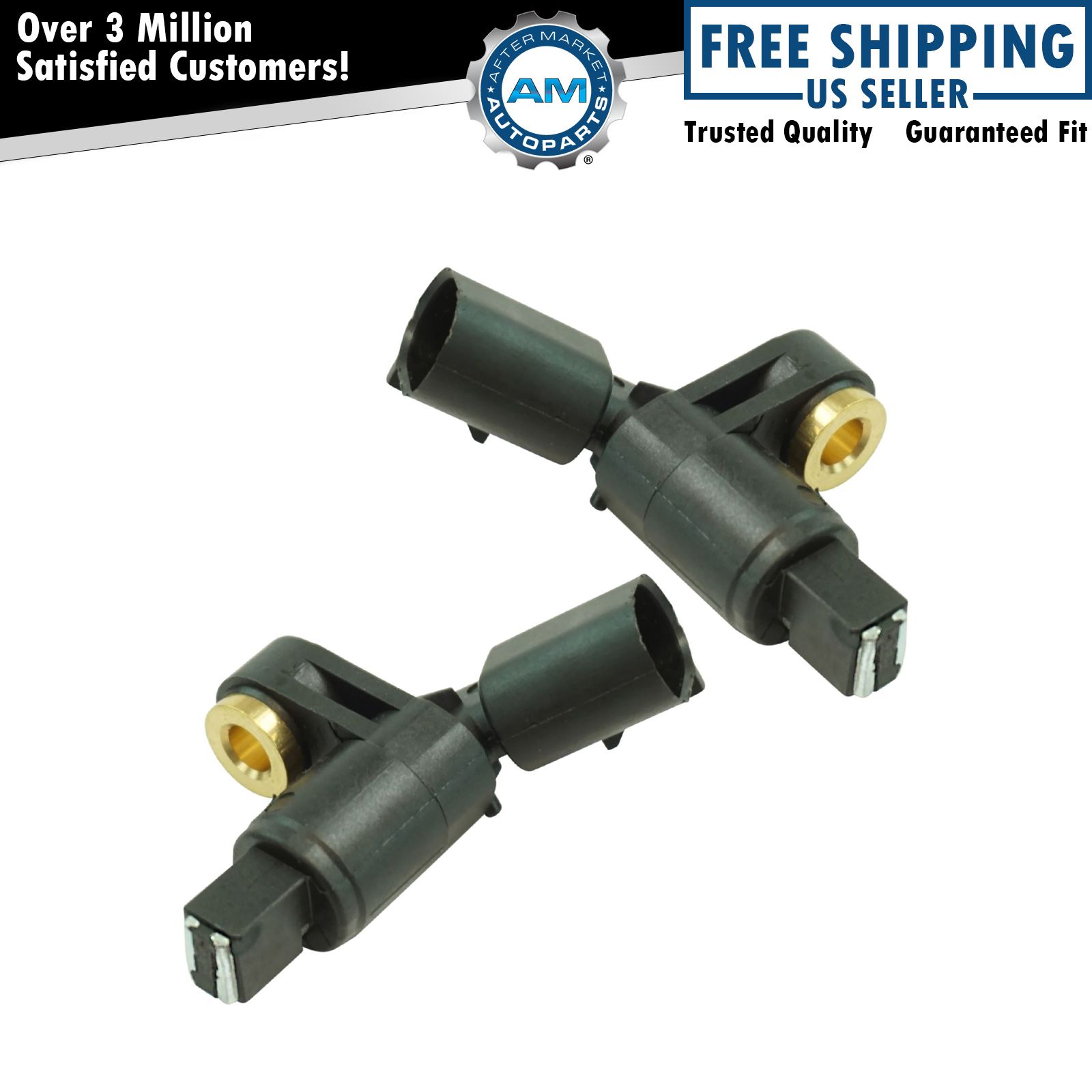 Front ABS Brakes Wheel Speed Sensor Pair Set NEW for Audi VW