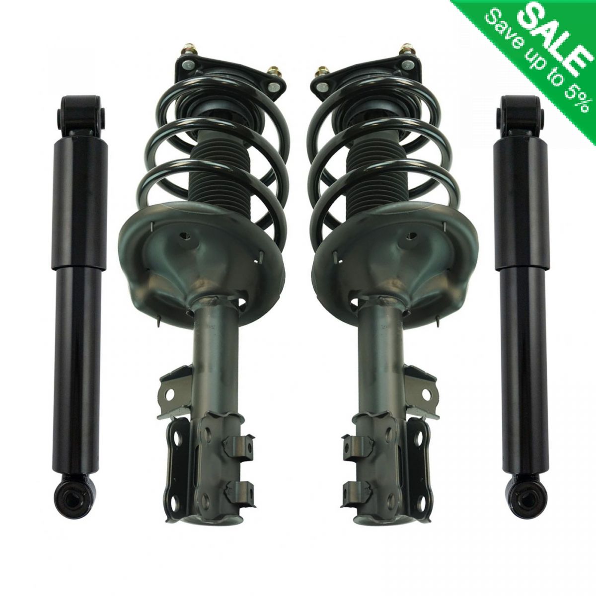 Complete Strut Spring Shock Front Absorber Rear Kit Set 4pc for Kia