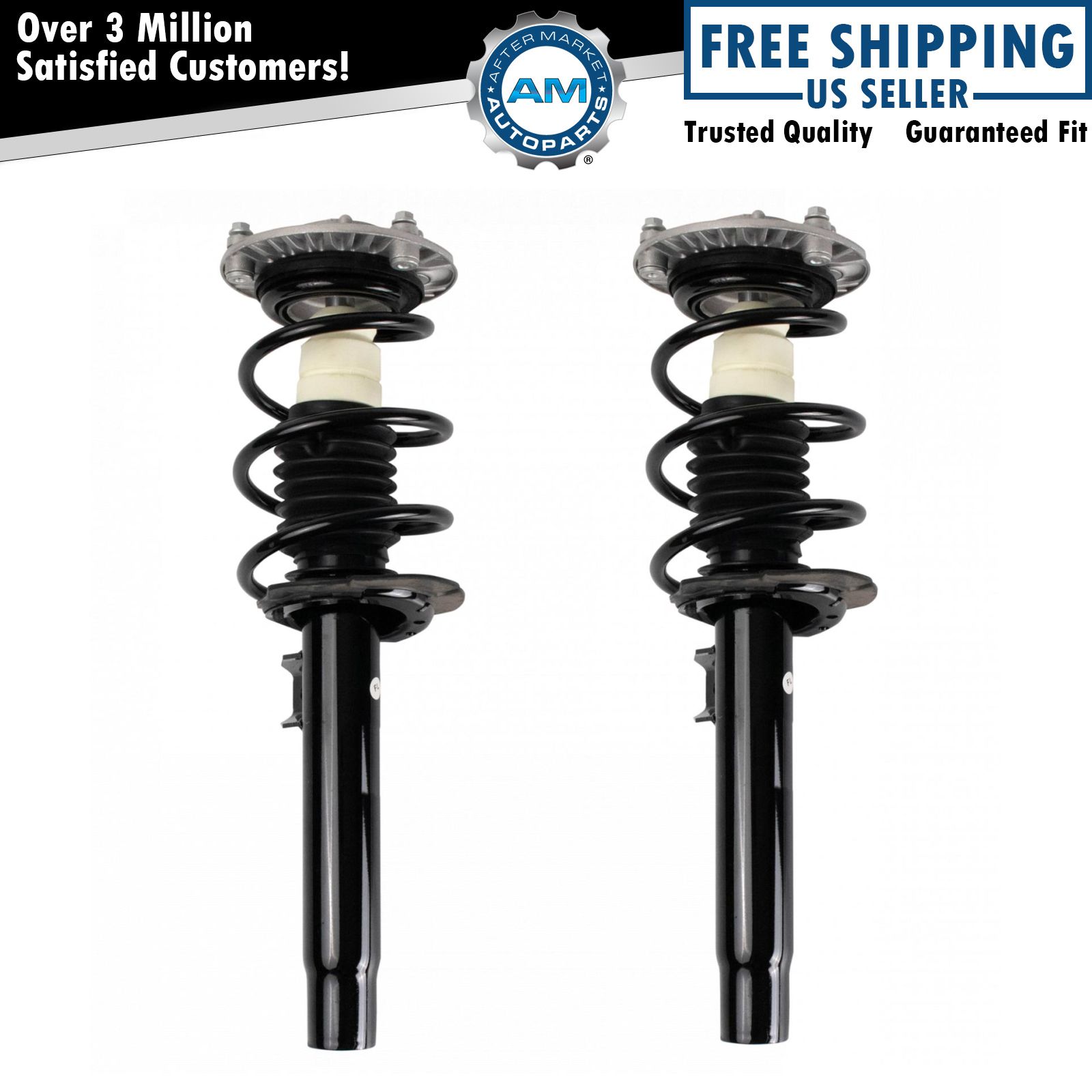 Front Complete Loaded Shock Strut Spring Assembly LH RH Pair for BMW 3-Series