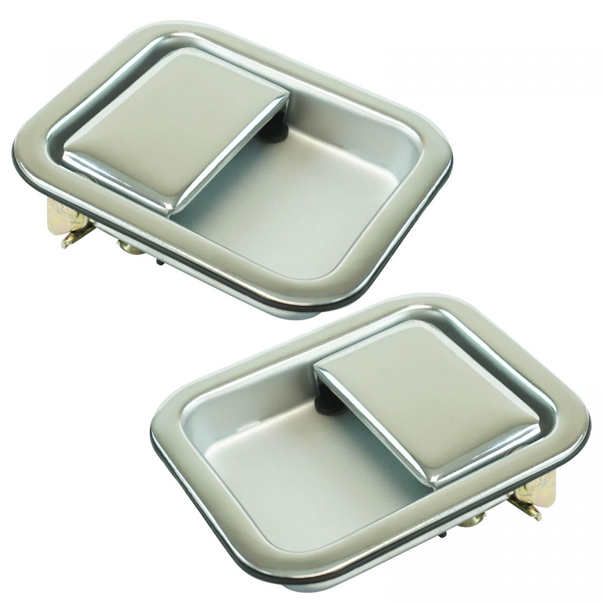 Exterior Outside Door Handle Chrome Driver Passenger Pair for Jeep