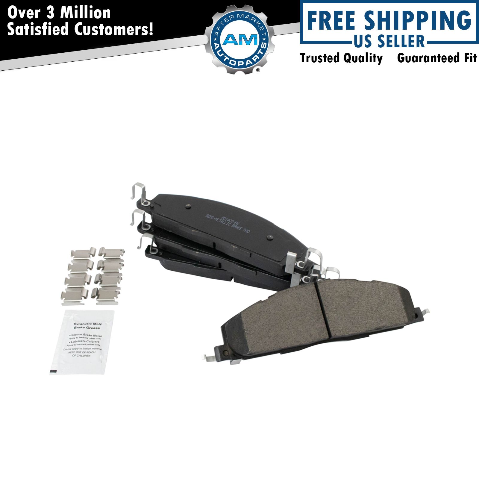 Rear Posi Semi Metallic Brake Pad Set for Dodge Ram 2500 3500 Truck