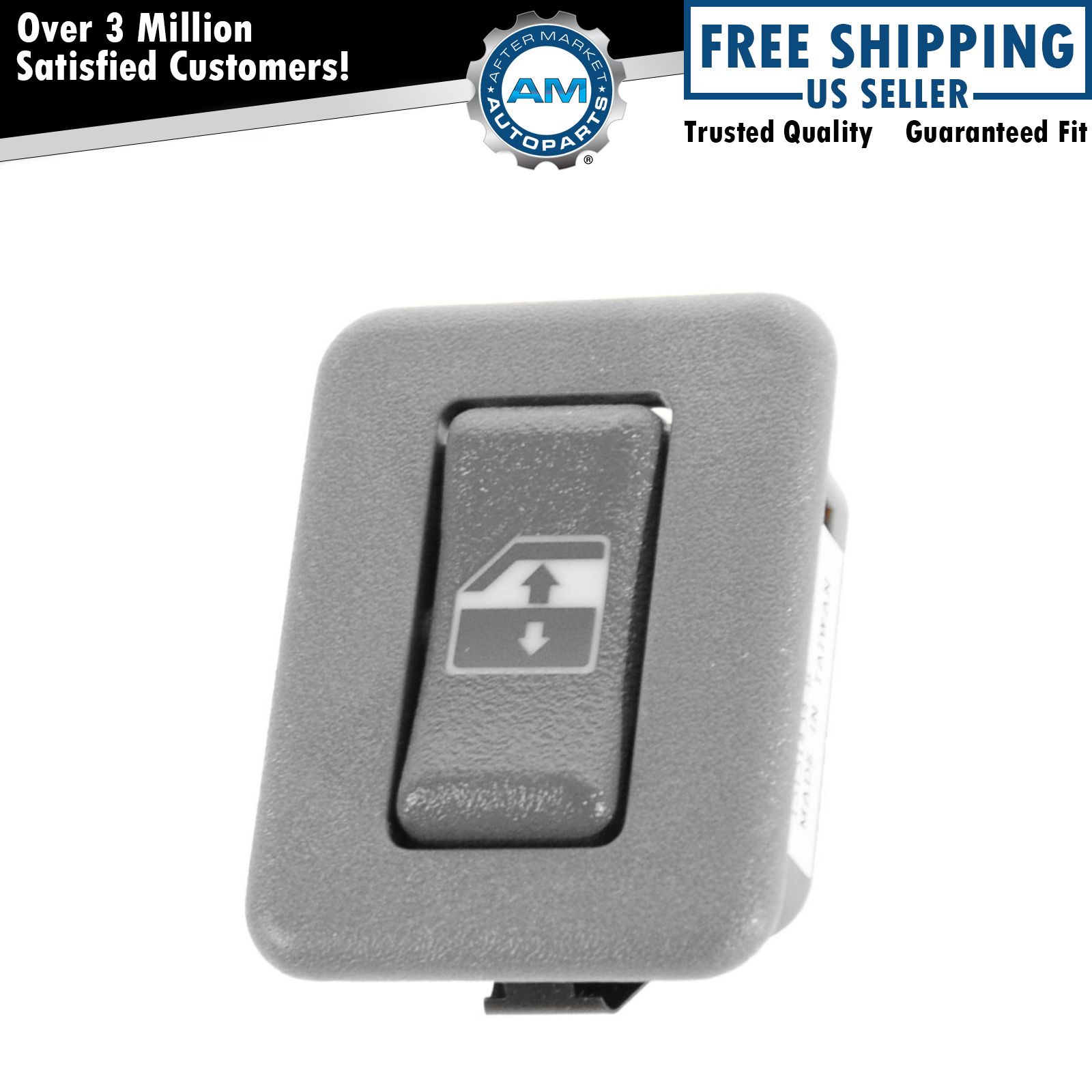 Power Window Switch Gray Rear LH Left or RH Right for Chevy GMC Pickup SUV NEW