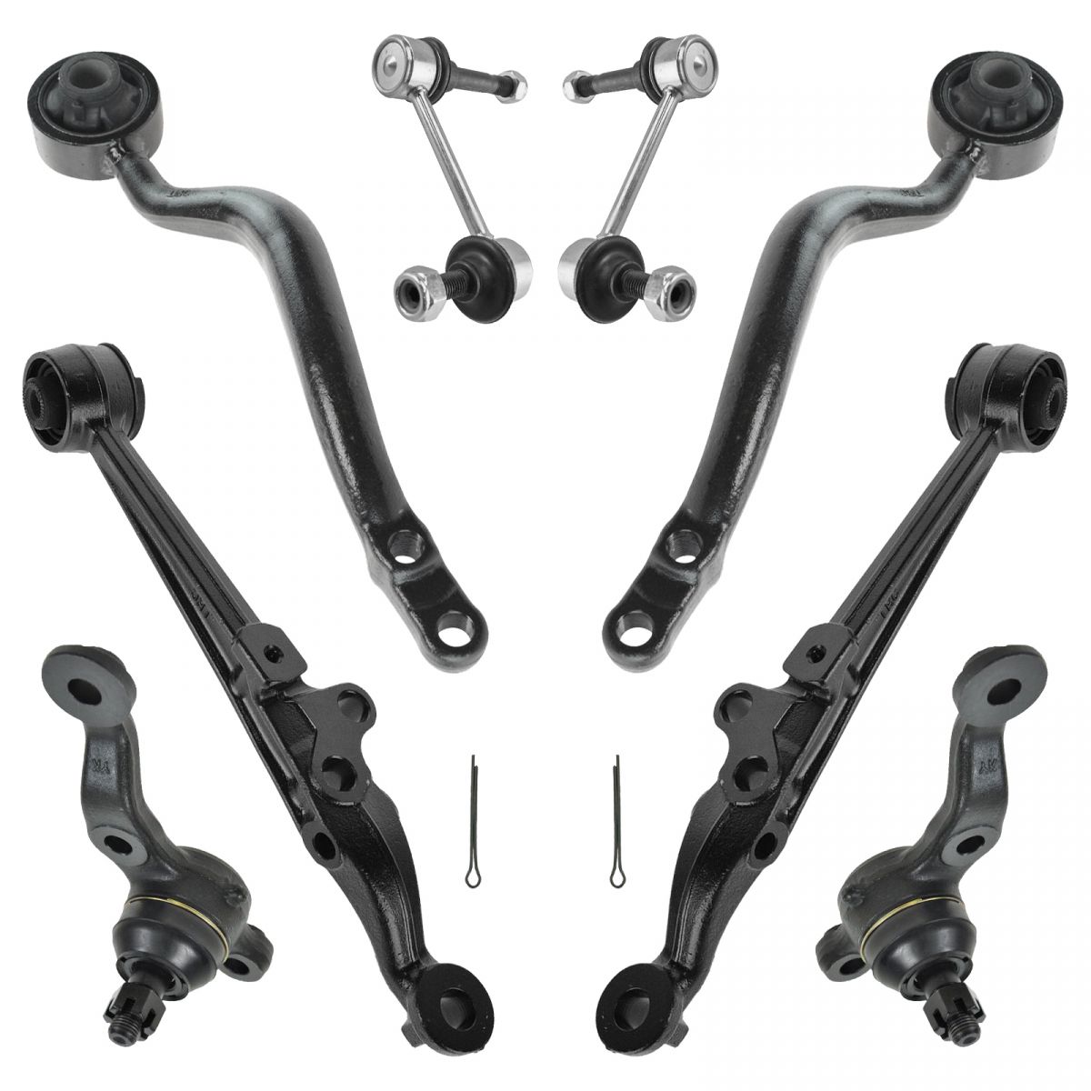 8 Pc Suspension Kit Front Lower Control Arms Ball Joints Links for