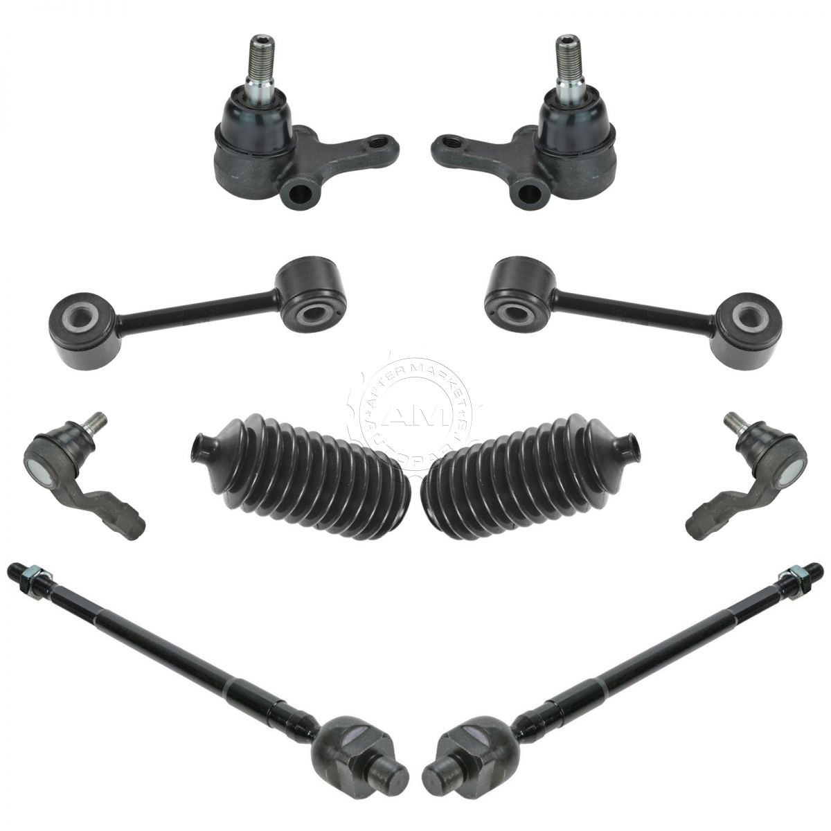12 Pc Steering /& Suspension Kit Ball Joints Tie Rods Sway Bar for Chrysler Dodge
