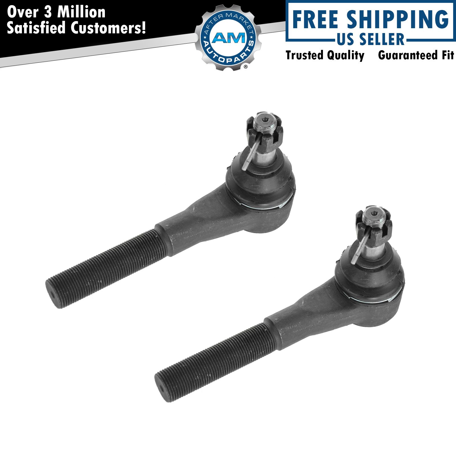 Tie Rod End Front Outer Pair Set for Dodge Ram 1500 2500 3500 RWD 2WD