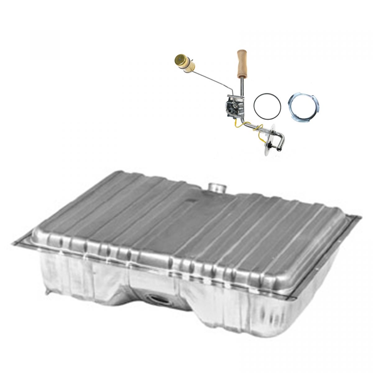 Fuel Gas Tank & Sending Unit Kit 20 Gallon w/ Drain Plug for Mustang