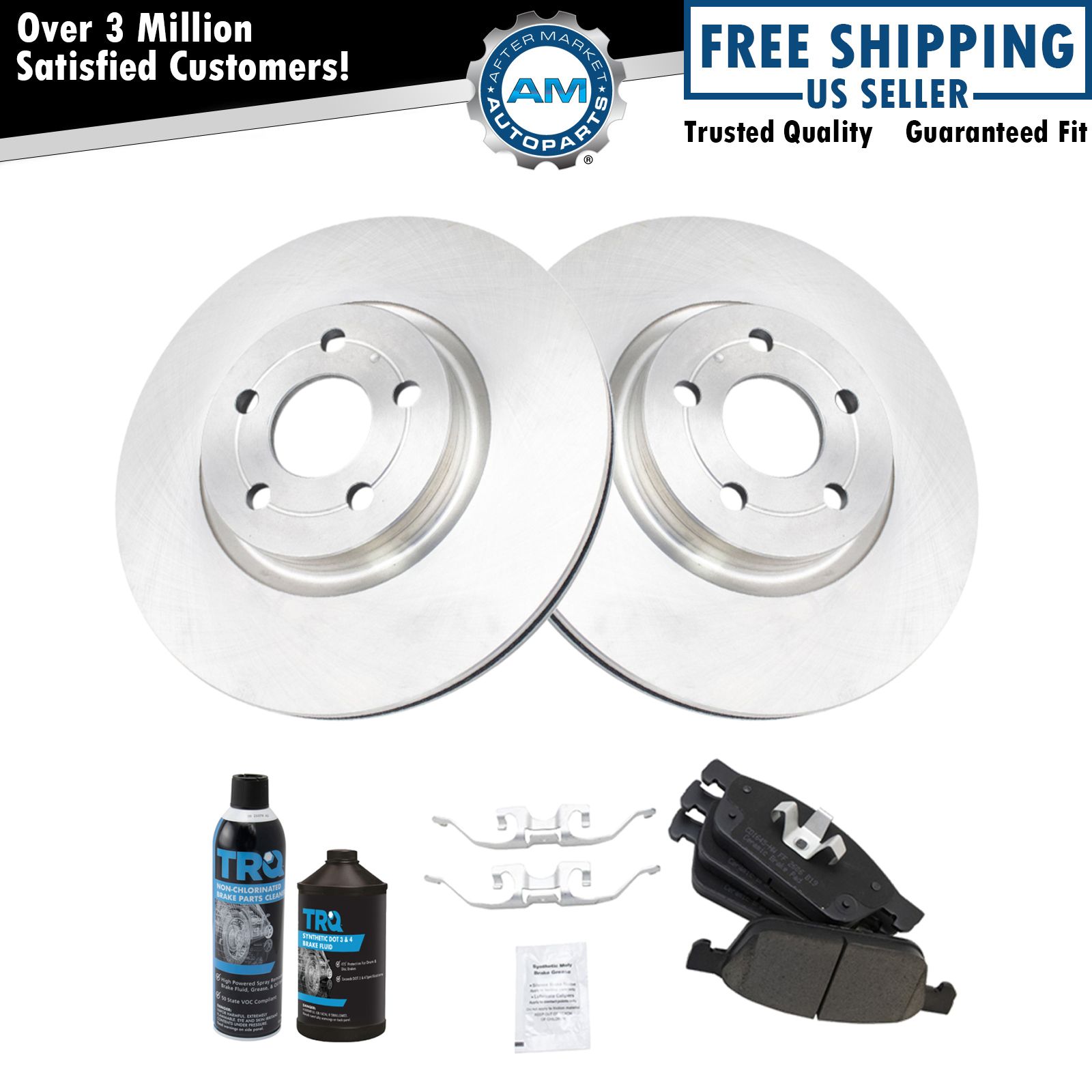 <b>Dot 3 & 4 Ceramic Brake Pad & Rotor Kit</b>