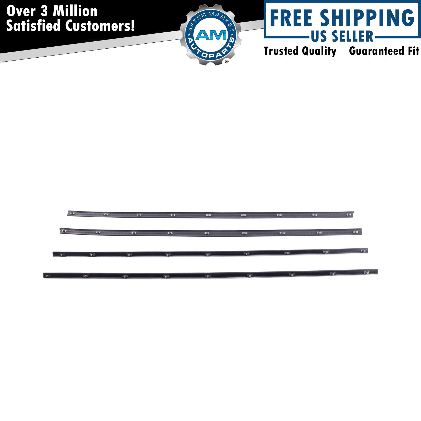 Door Window Belt Weatherstrip Kit Fits 1971-1980 Ford Pinto