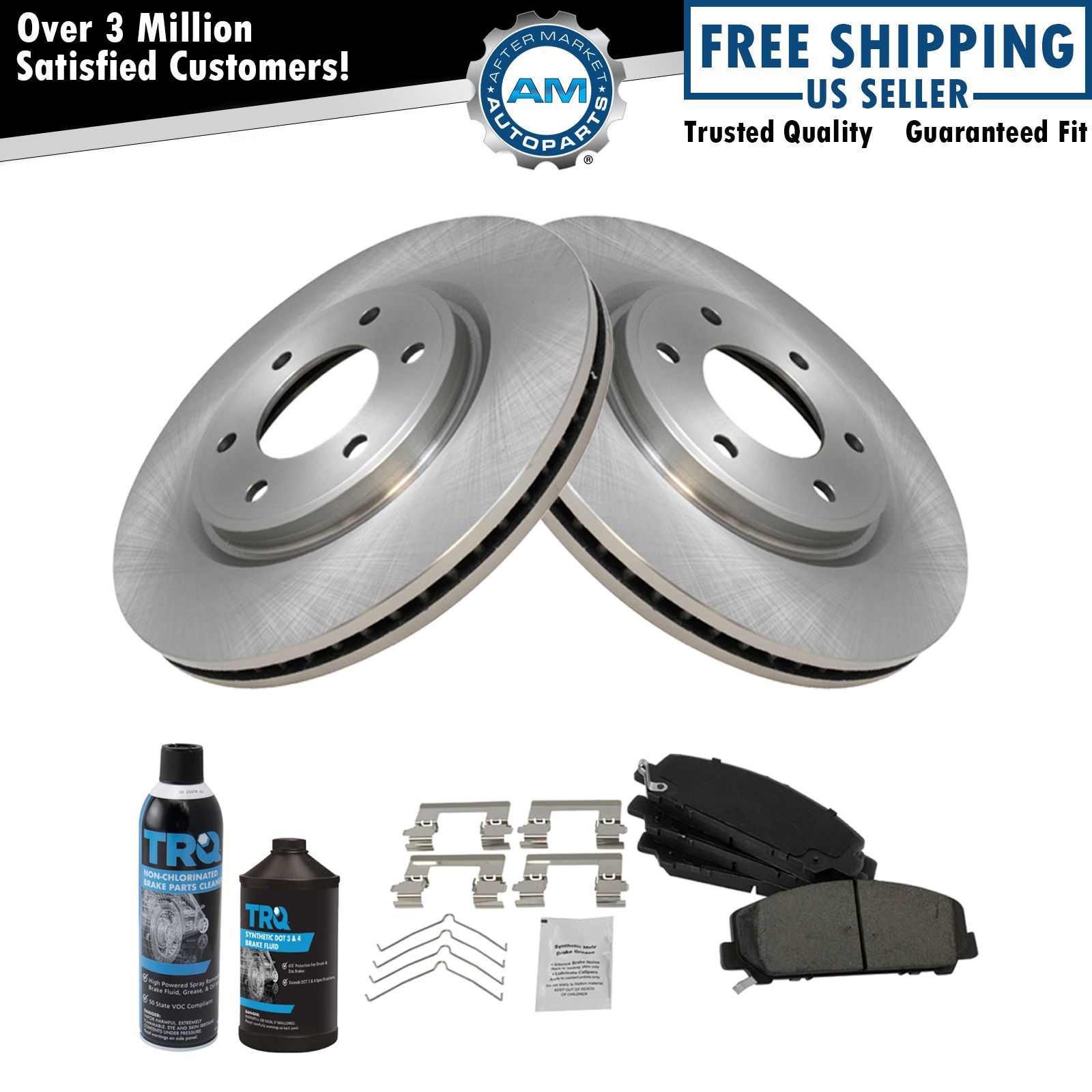 <b>Dot 3 & 4 Ceramic Brake Pad & Rotor Kit</b>