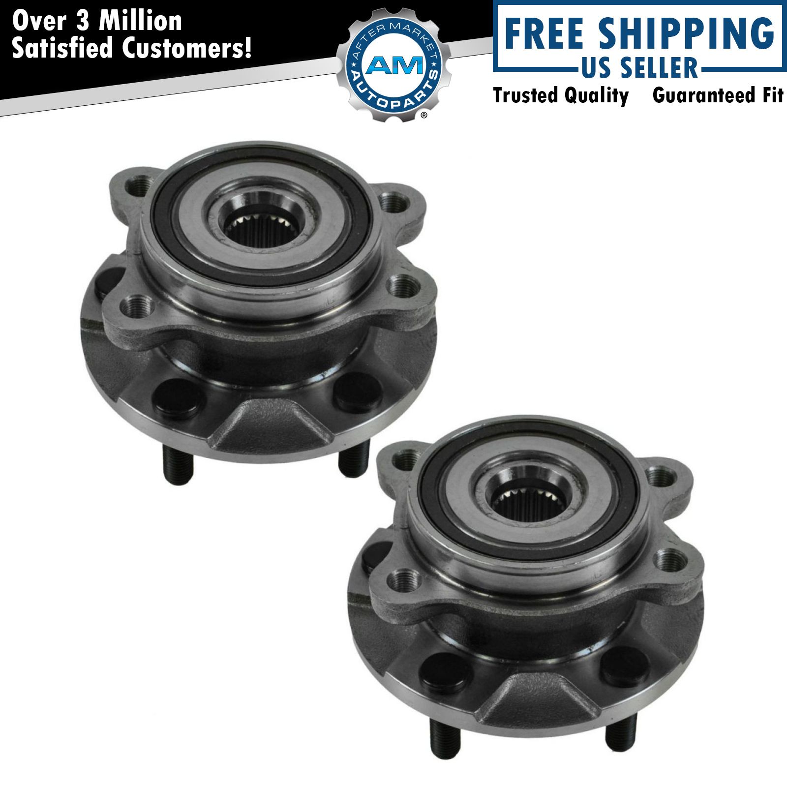 Fit 2013 2014 2015 2016 2017 Toyota Rav4 for 2 Front Wheel Bearing Hubs