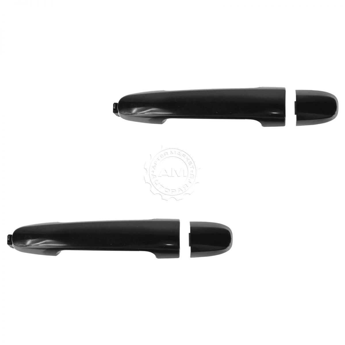 Door Handle with Keyhole Smooth Black Front Outer Pair for ES300 ES330 TC Camry