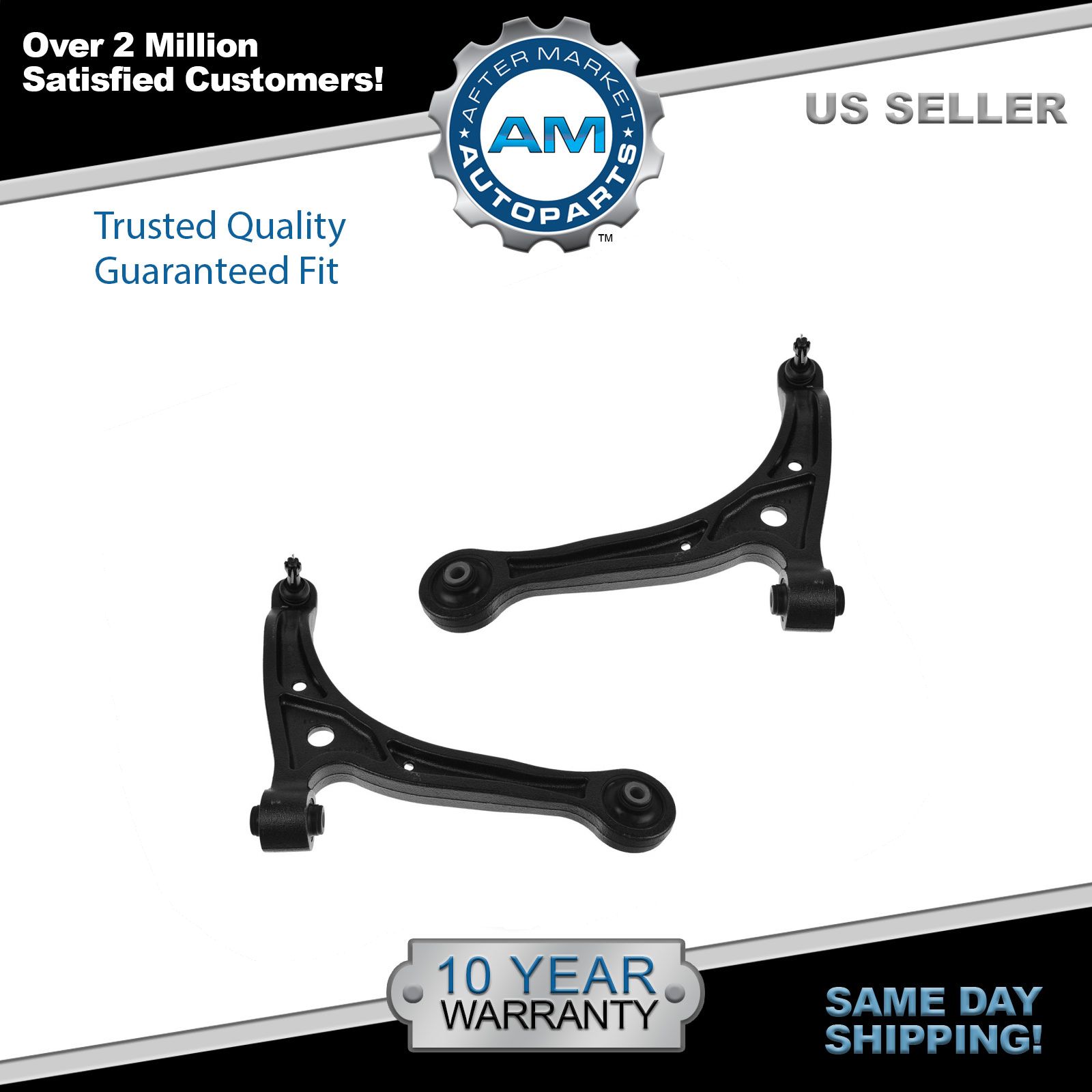 Front Lower Control Arms w/ Ball Joints Pair Set NEW for 9904 Honda