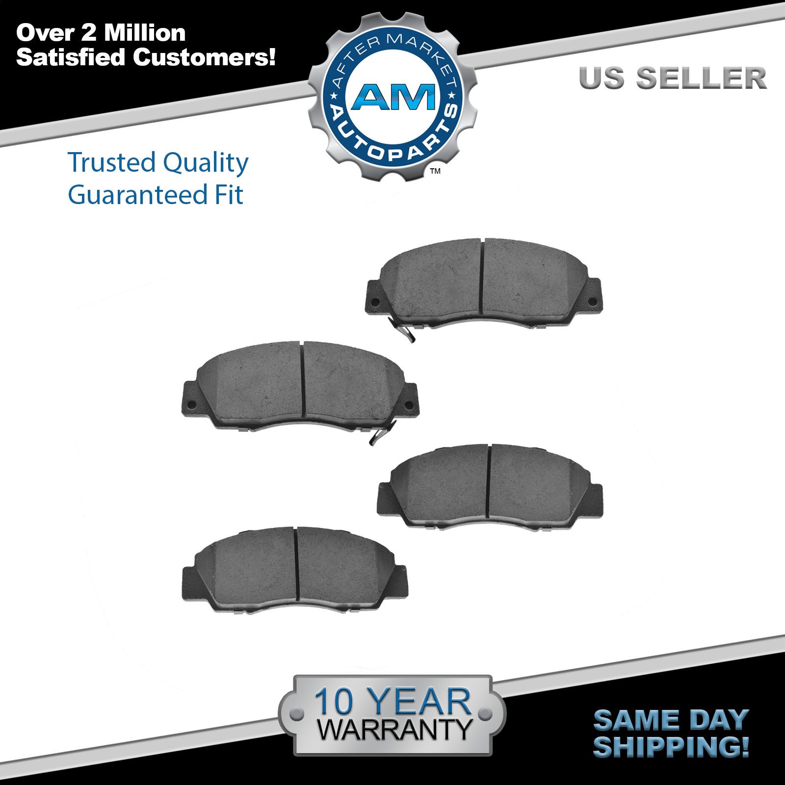Nakamoto Front Premium Posi Ceramic Disc Brake Pad Kit Set for Acura Honda Isuzu
