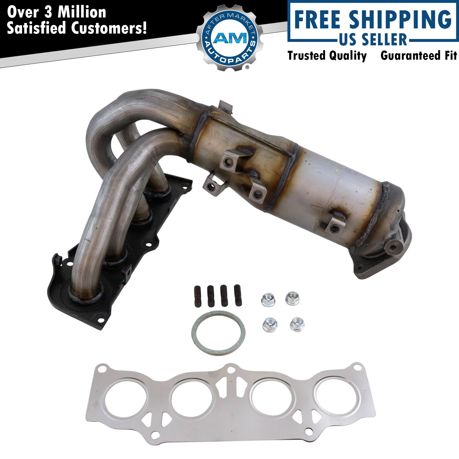 Exhaust Manifold Catalytic Converter Gaskets For 07-09 Toyota Camry Solara