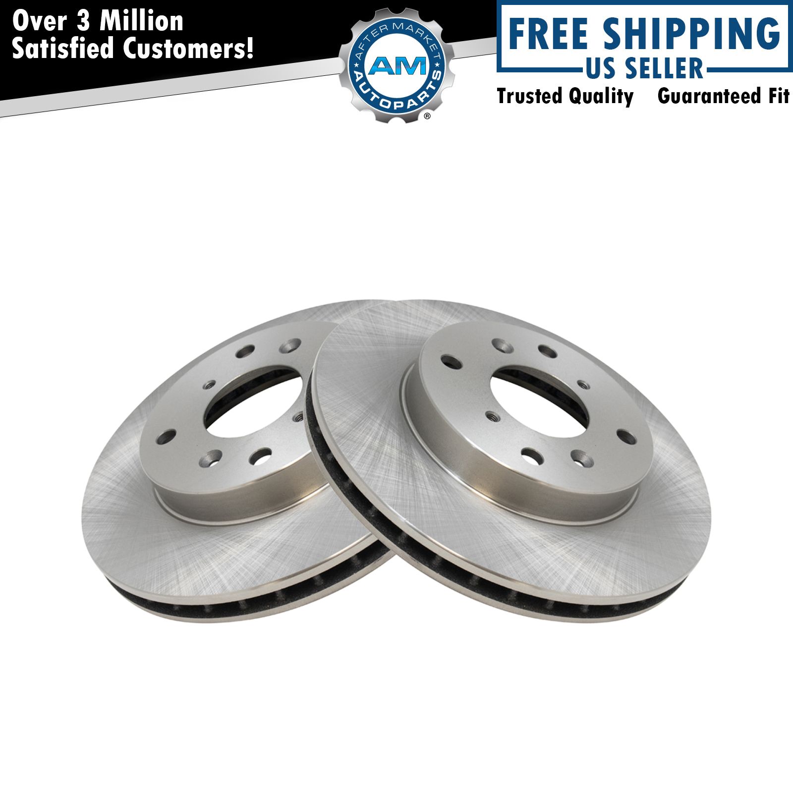 Front Disc Brake Rotor Pair Set for Honda Accord Prelude CL New
