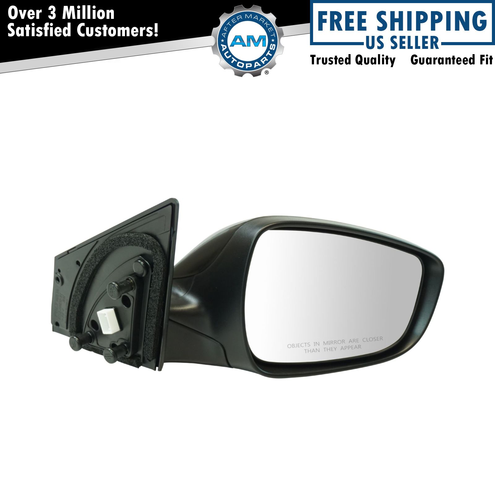 Side View Door Mirror Power Heated Paint to Match RH for Elantra New