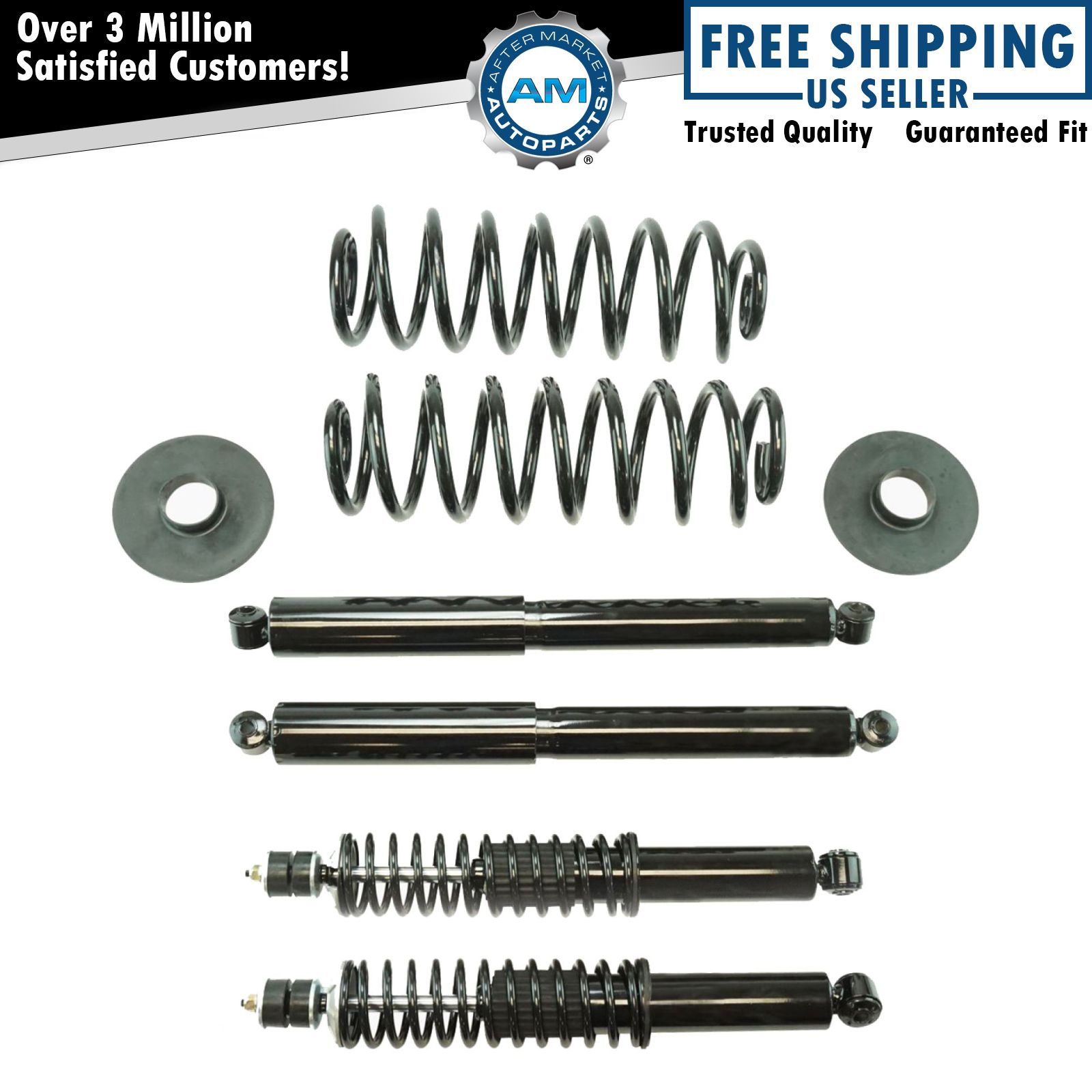 Air Suspension to Coil Spring Conversion Front & Rear for Ford Expedition 4WD