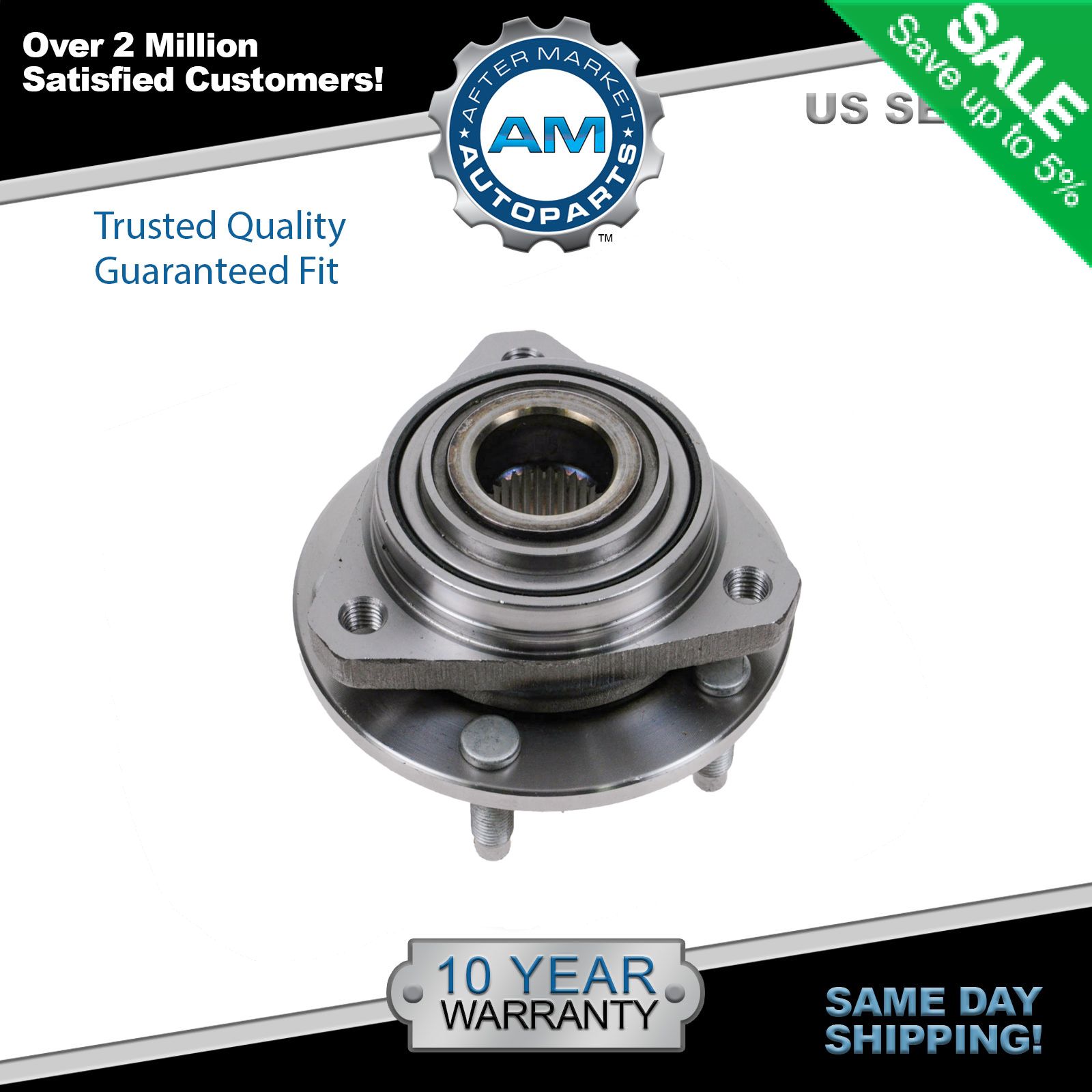Front Wheel Bearing Hub for 2004 2005 2006 2007 Chevy Malibu Pontiac G6