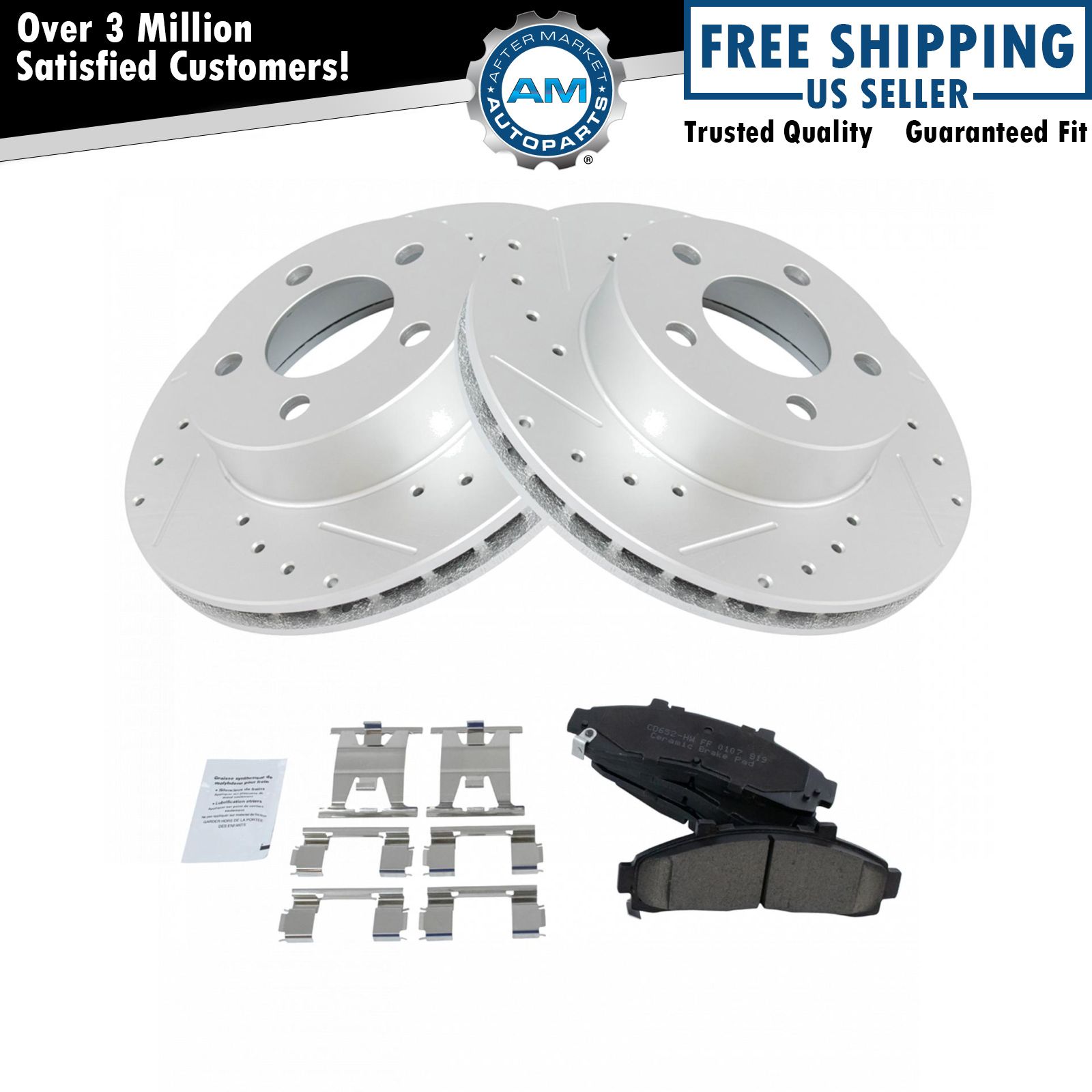 <b>Ceramic Performance Brake Pad & Rotor Kit</b>