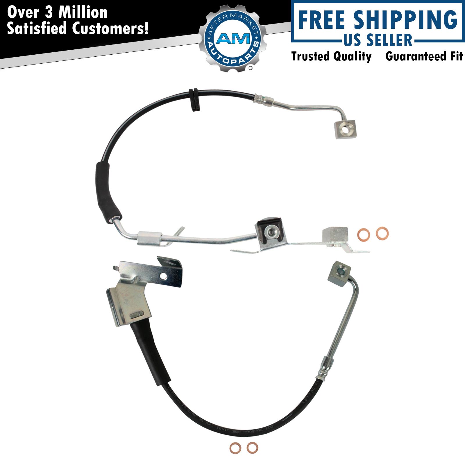 Front Brake Hose Set For 2004-2005 Dodge Ram 1500