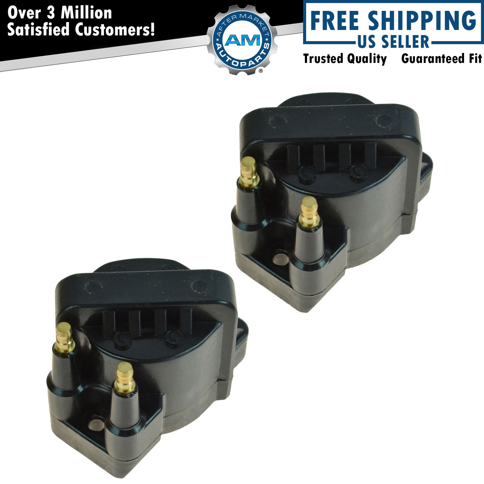Ignition Spark Coil Set of 2 Kit for Chevy GMC Buick Pontiac L4 2.0 2.2 2.5