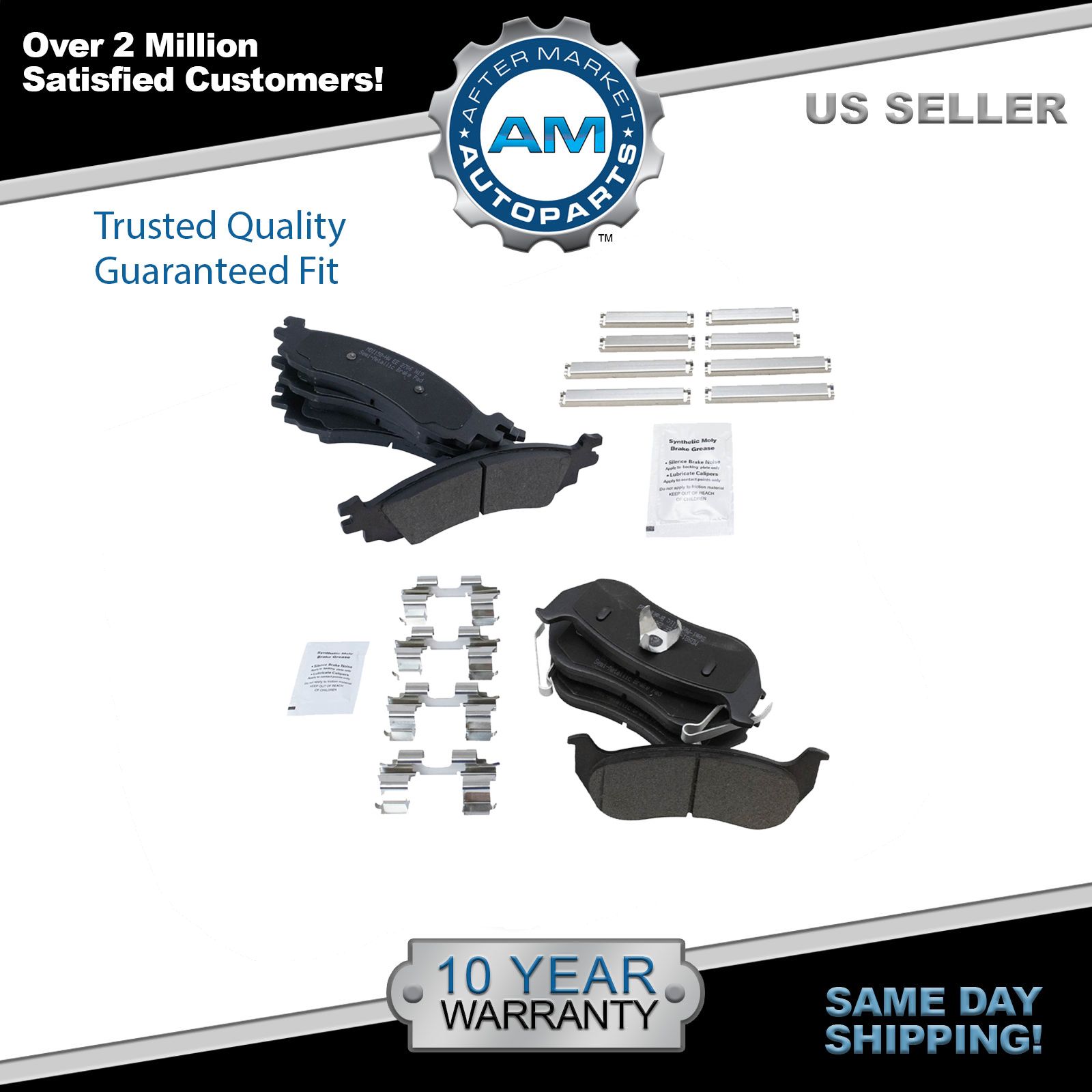 Premium Posi Semi Metallic Disc Brake Pad Set Front /& Rear for Subaru