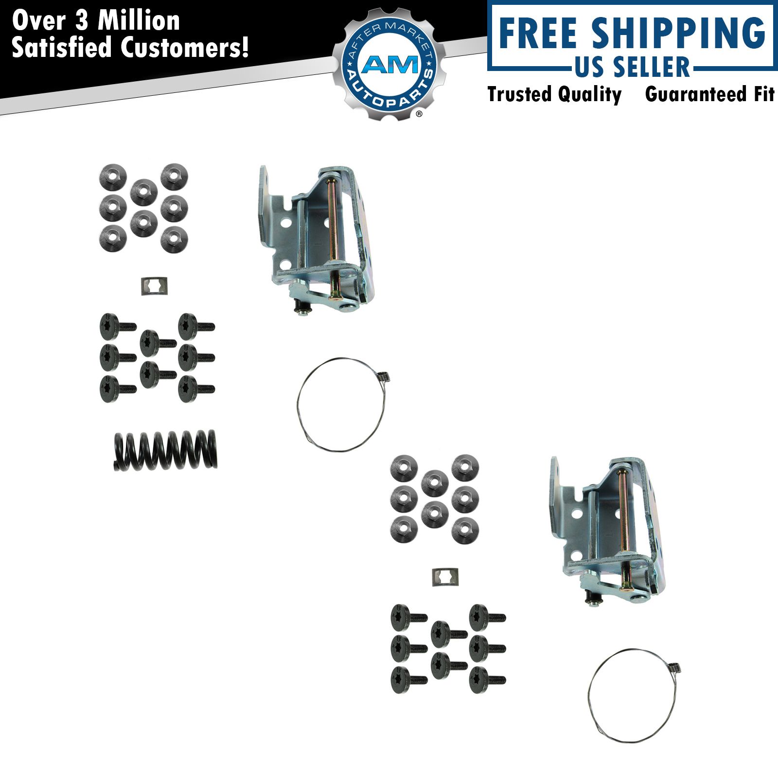 Dorman Front Upper Lower Door Hinge Repair Kit LH Side Pair for GMC Chevy Pickup