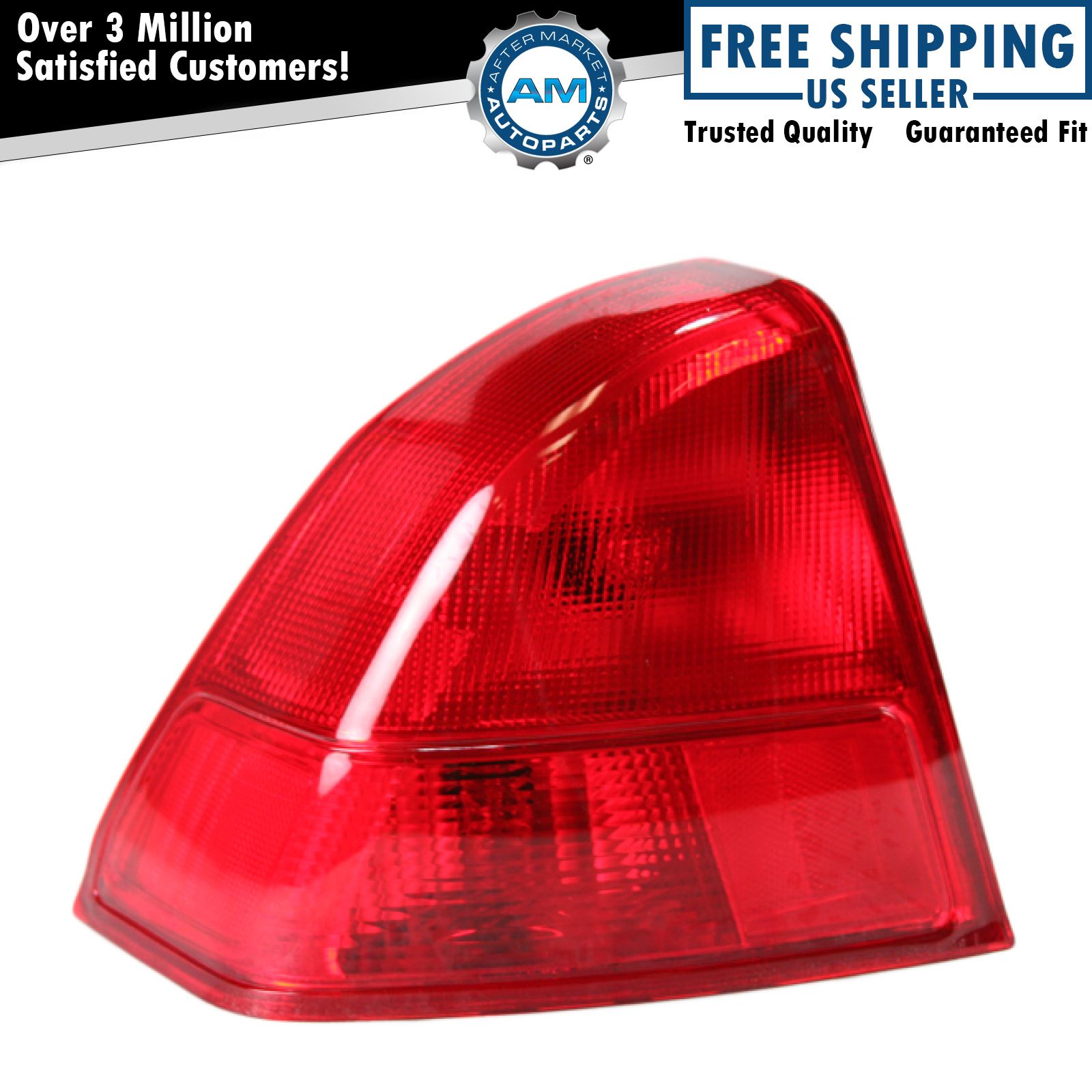 Left Outer Rear Tail Light Assembly Fits 2001-2002 Honda Civic