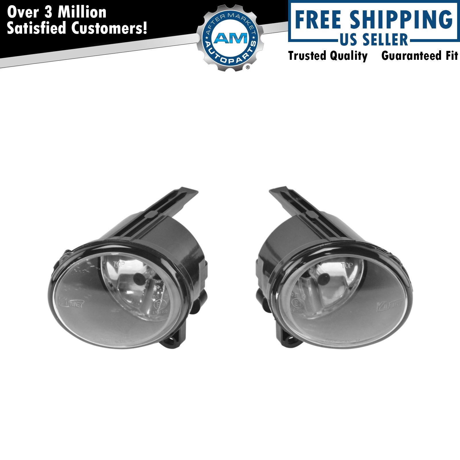 Clear Lens Fog Driving Light Lamp Pair Set of 2 for BMW X5 E53 New