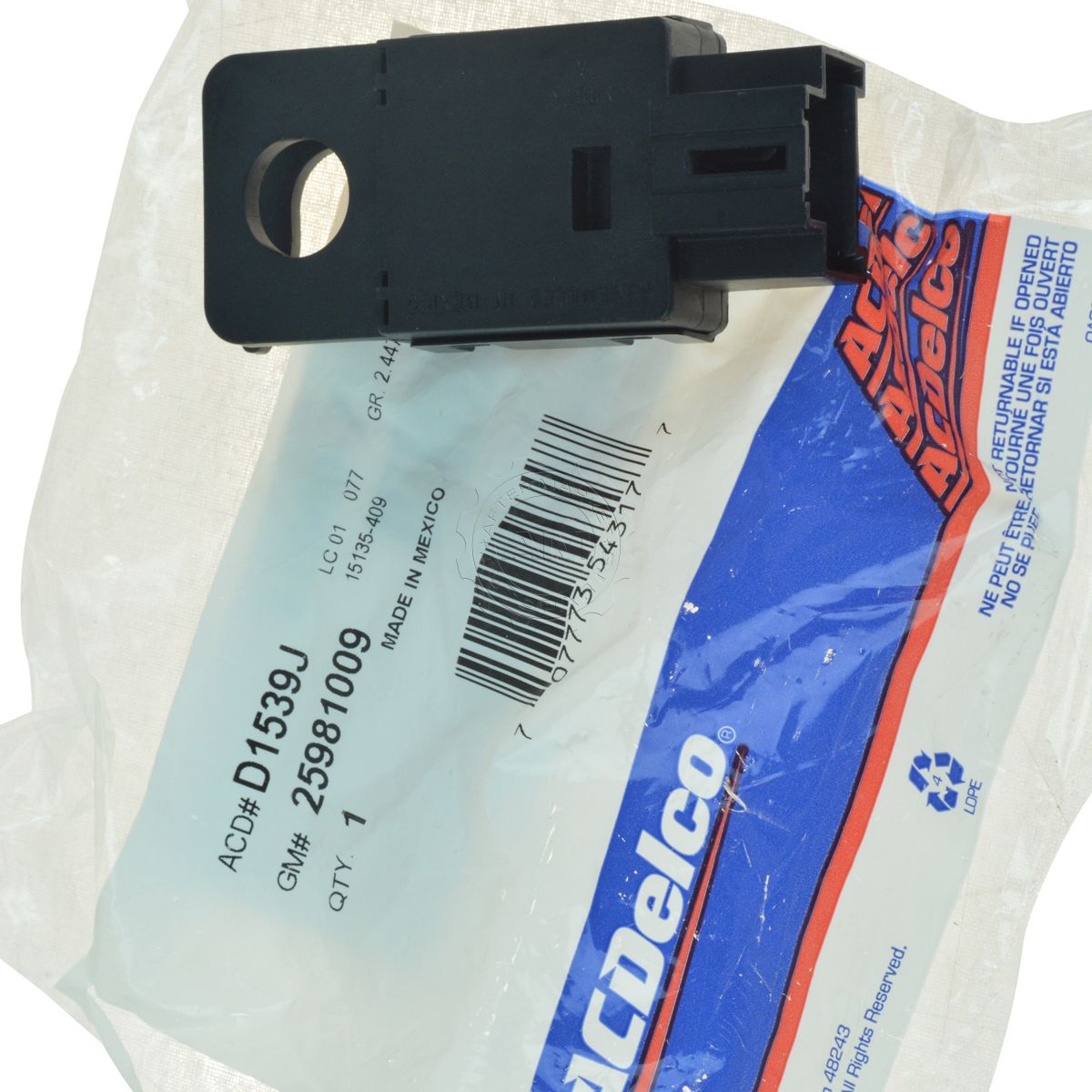 AC Delco D1539J Brake Light Lamp Switch Direct Fit for Chevy GMC