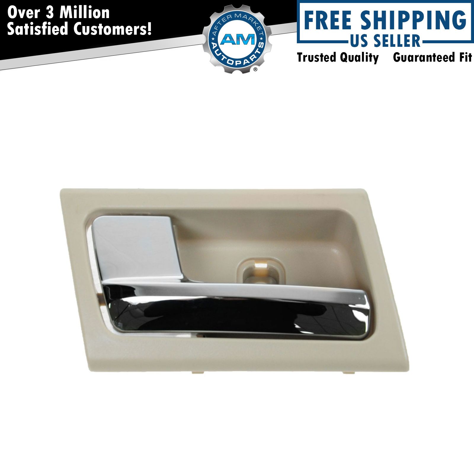 Camel & Chrome Inner Inside Door Handle Left LH for Crown Vic Grand Marquis