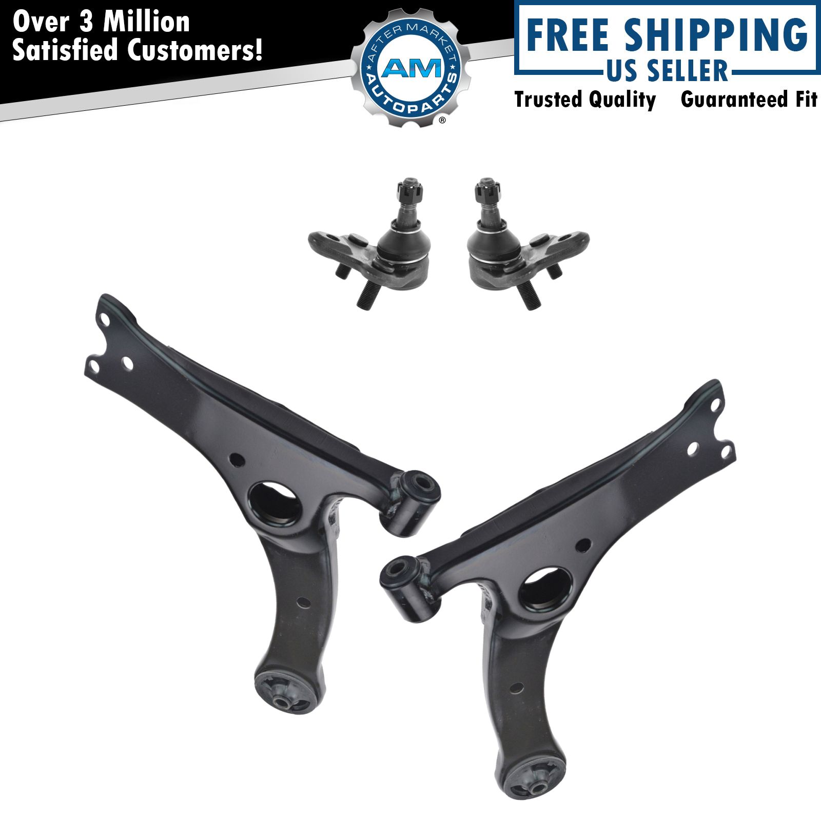 Lower Control Arm Ball Joint Front Driver Passenger LH RH Set for Toyota Corolla
