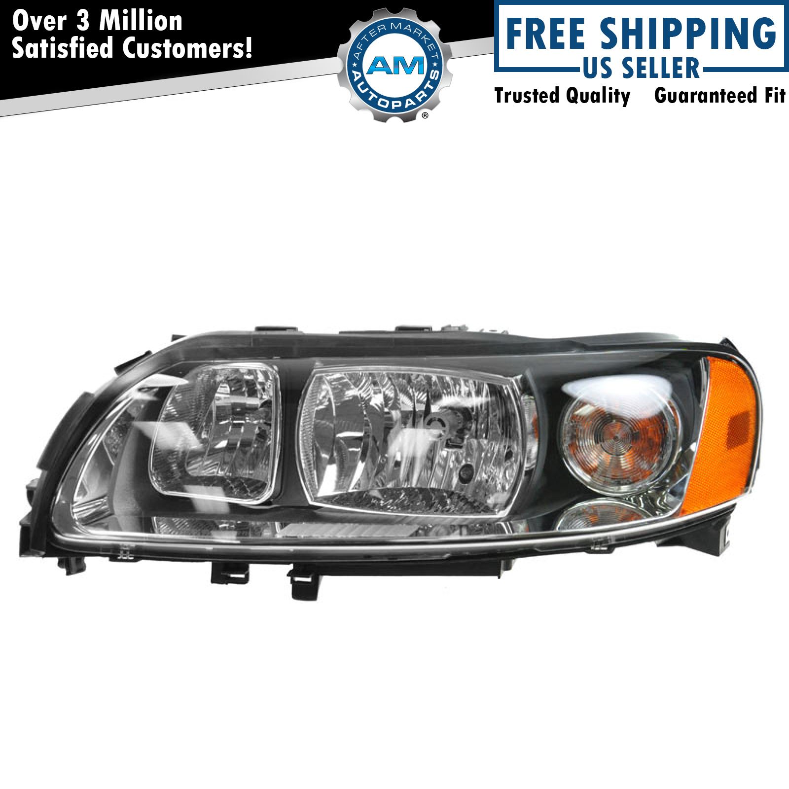 Headlight Headlamp Driver Side Left LH NEW for 05-09 Volvo S60