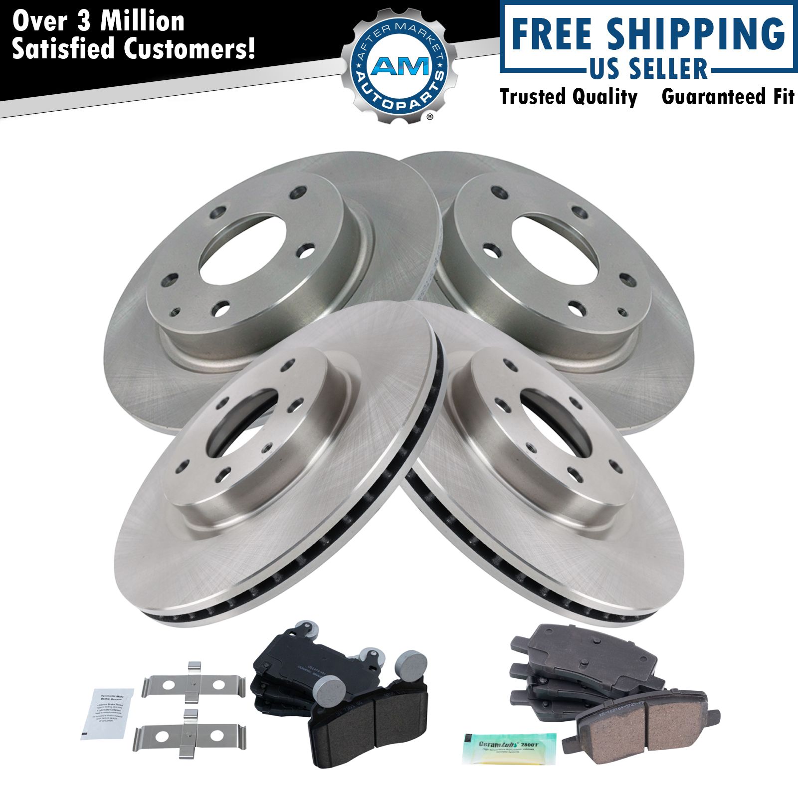 <b>Ceramic Brake Pad & Rotor Kit</b>