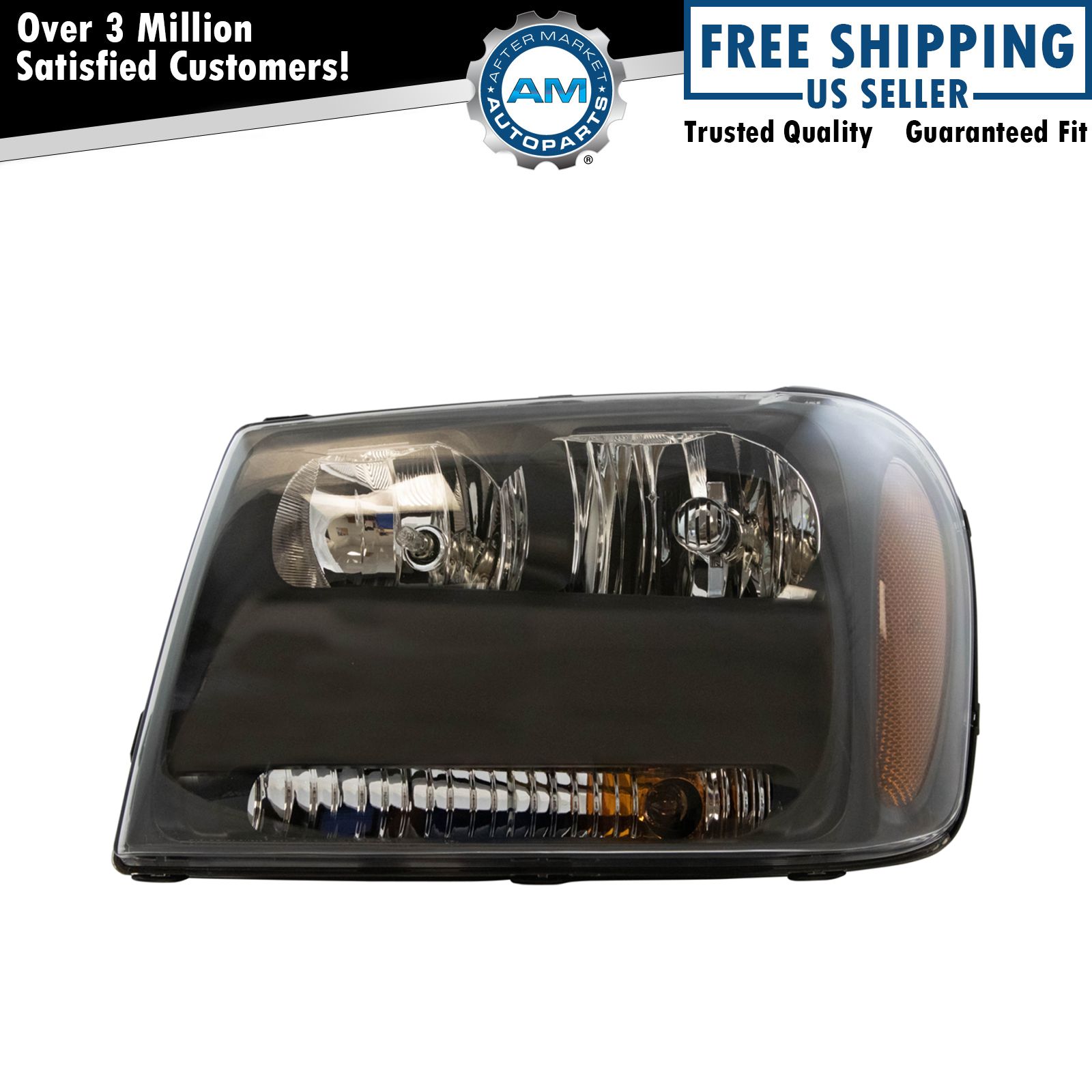 Headlight Headlamp Driver Side Left LH for 06-09 Chevy Trailblazer | eBay 2006 Chevy Trailblazer Low Beam Headlight Bulb