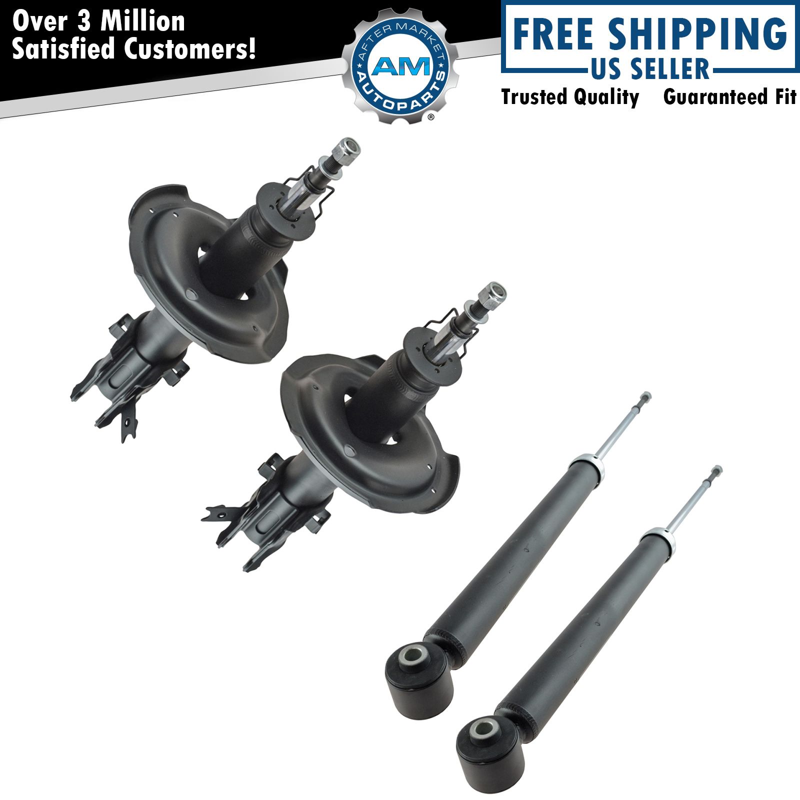 Front Rear Shock Absorber Strut Assembly Kit Set 4pc for Accent Rio Rio5 New