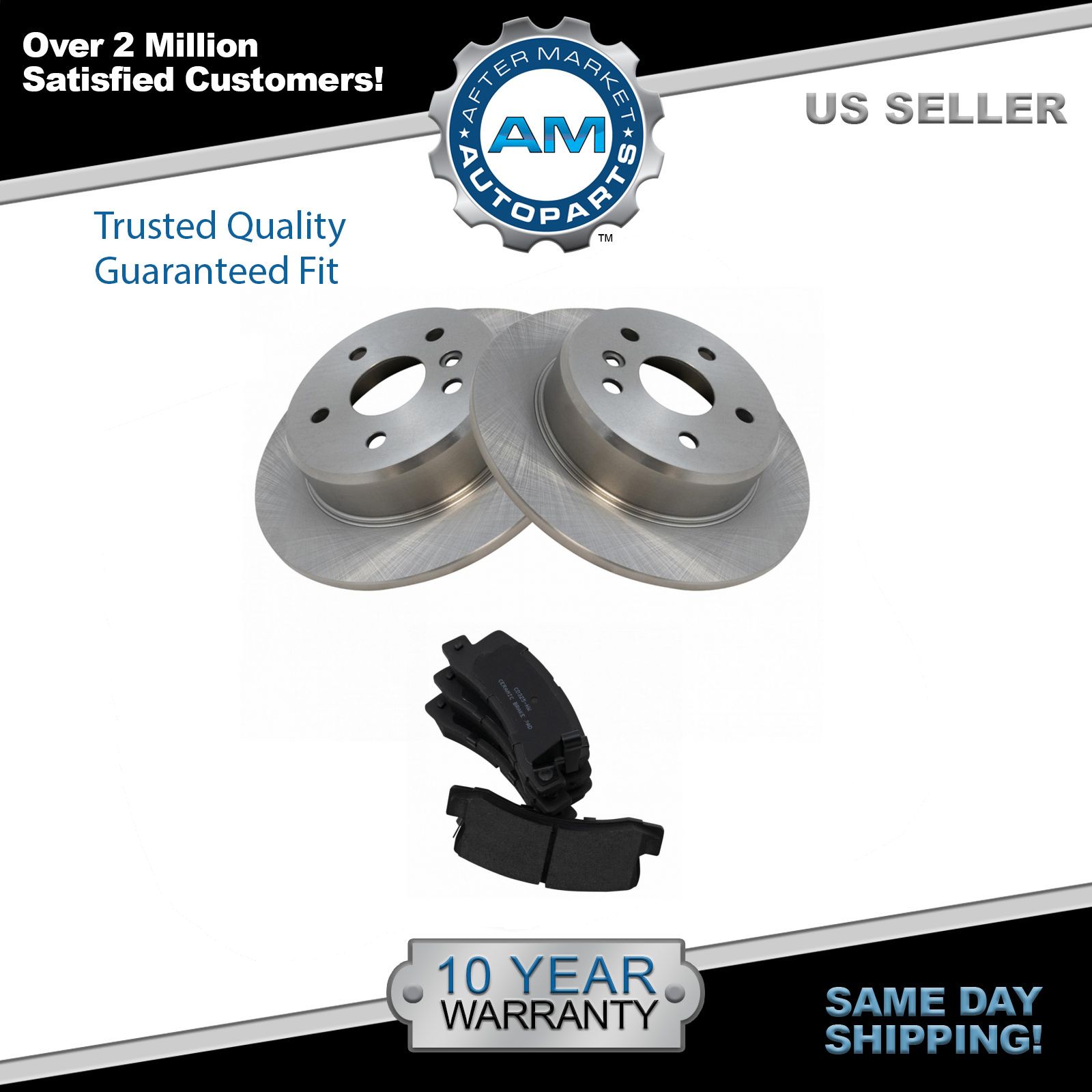 Rear Ceramic Brake Pad & 2 Rotors Kit Set for 9903 Lexus RX300 AWD eBay