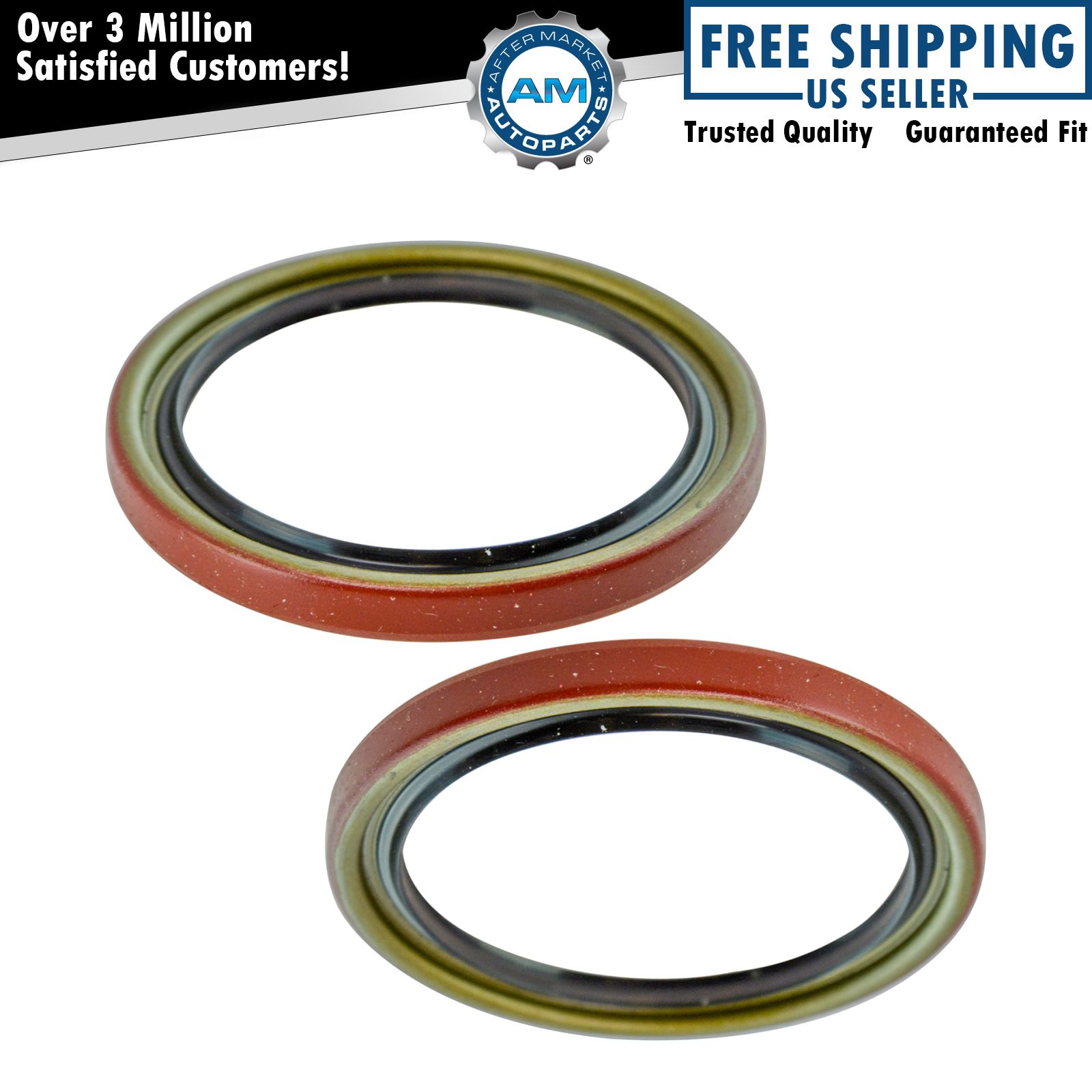 Front Driver & Passenger Side Wheel Seal Pair for Chevy Buick GMC