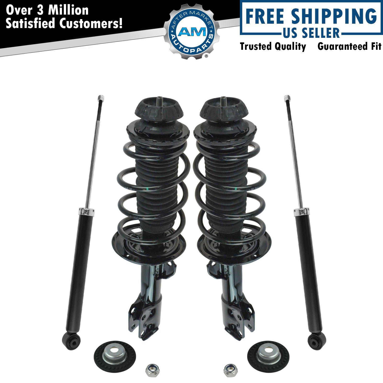Shock Strut Spring Assemblies Front Rear LH RH Kit Set of 4 for Toyota
