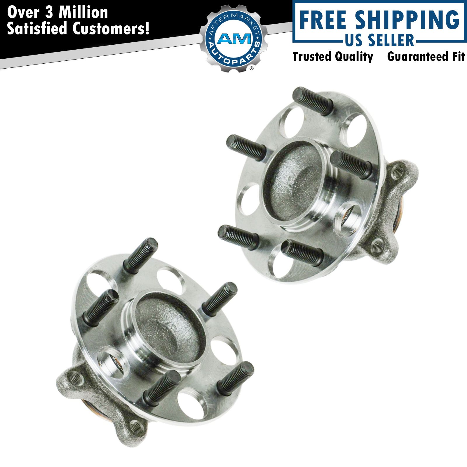 Rear Wheel Hub & Bearing Set Pair for 0611 Honda Civic eBay