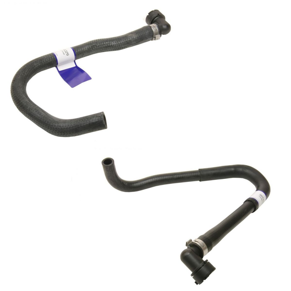 HVAC Inlet & Outlet Molded Heater Hose Pair Set of 2 for Volvo S60 S80